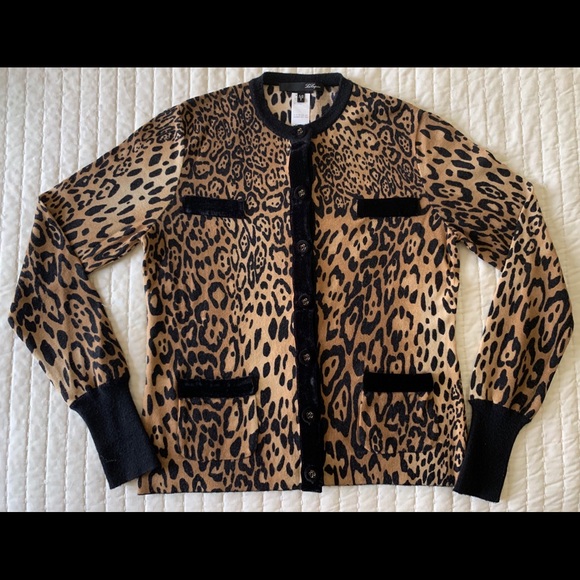 Leopard sweater set w Chanel-styling MADE IN ITALY - Picture 3 of 8